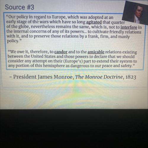 Please help . What is the audience of this quote how do you know ? In your own words what is Monroe