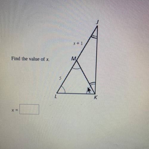 Help! Find the value of X. Thank you. (: