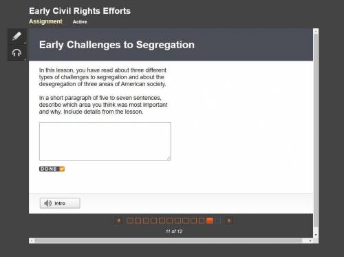 In this lesson, you have read about three different types of challenges to segregation and about th