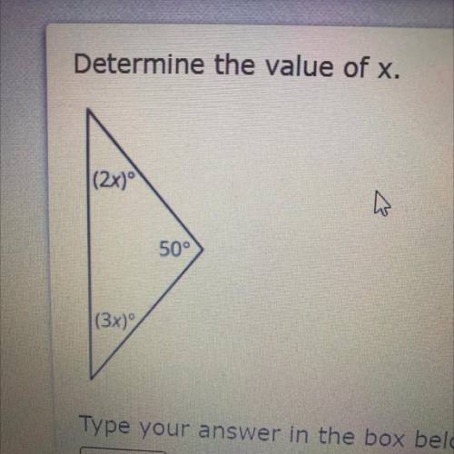 Need help finding the value of x