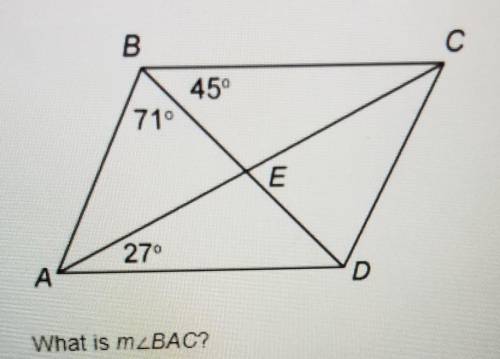 What is measure of angle BAC?