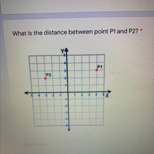 What is the distance between point P1 and P2?