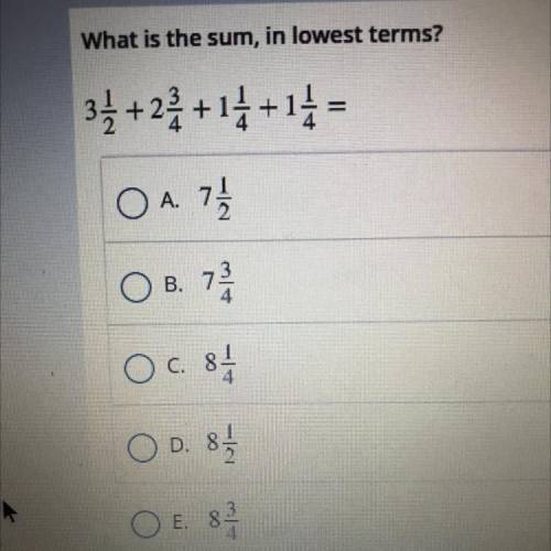What is the sum, in lowest terms?
