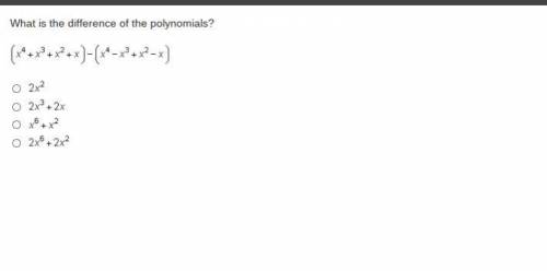 What is the difference of the polynomials?
EDGE MATH 2