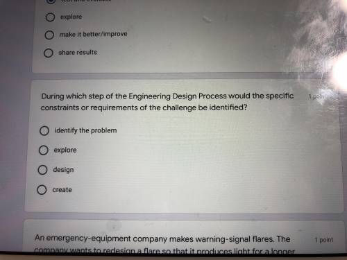 Please answer the question on engineering process