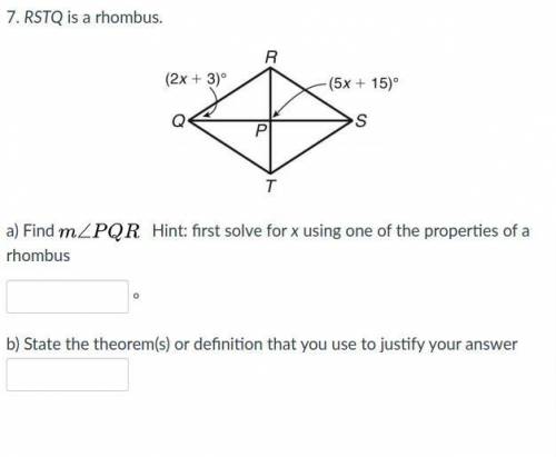 Find the measurement of angle PQR
