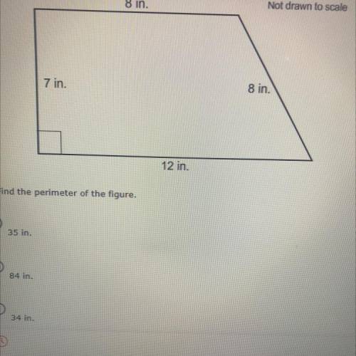 Find the perimeter of the figure.