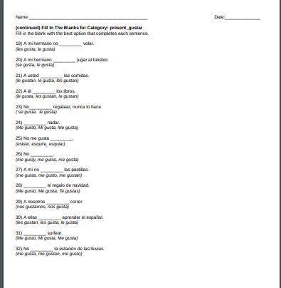 I'm trying to learn spanish Myself, I have a worksheet here with an answer key.

I was wondering i