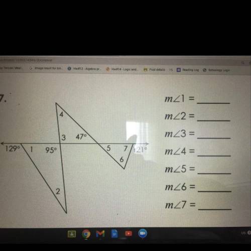 PLS HELP MY HWS DUE IN 20 MINS AND PLS SHOW WORK TY

find all missing angles
m<1:
m<2:
m<