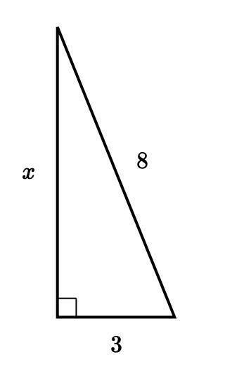 Find the value of X in the triangle shown