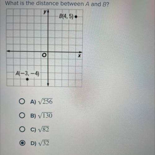 What is the distance between A and B?