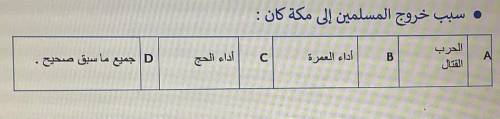 Need help asapppp

Thanks + BRAINLIST only if you know correct answer
Only answer if u know arabic