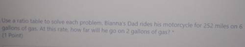 PLS ANSWER IF YOU KNOW THE ANSWER

use a ratio table to solve each problem. Brianna's dad rides hi