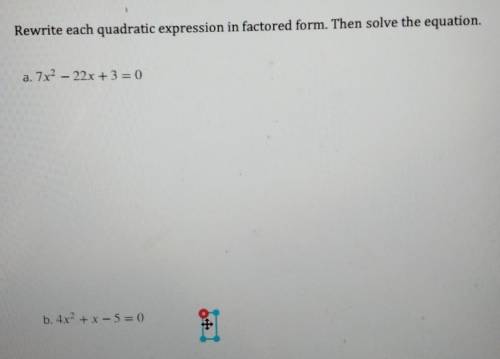 Rewrite each quadratic expressed in factored form. Then Solve the equation