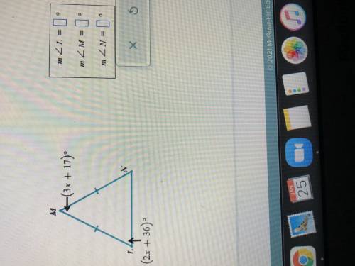 Suppose that LMN is isosceles with base LN suppose that M