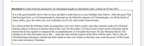 What is the point of view of the Byzantine knight?