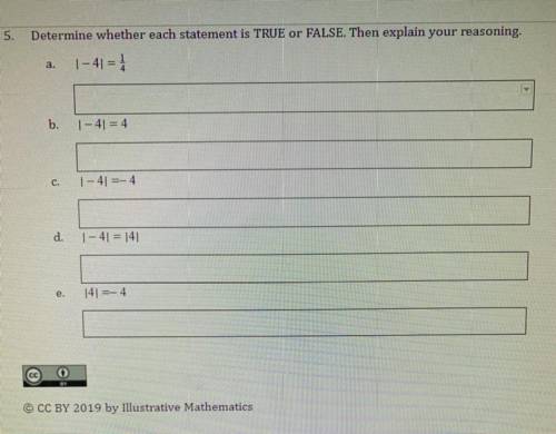 Determine whether each statement is true or false, HELP