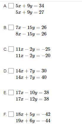 Help Me With My Math Please! (select all that apply)