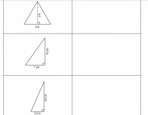 Whats the area of the triangles please help