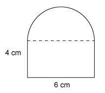 What is the area of this figure?

Enter your answer in the box.
mm²
Composite figure composed of a