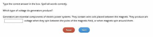 Which type of voltage do generators produce?

Generators are essential components of electric powe