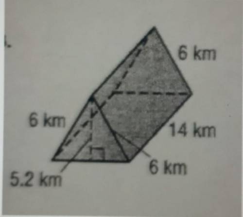 Find the Total Surface Area of the given figure: