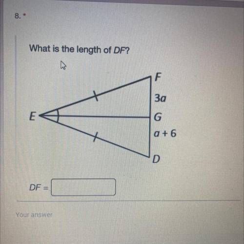What is the length of DF?