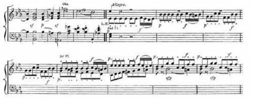 [20 POINTS] Look at the following segment from a score. This example features variation in...

A)