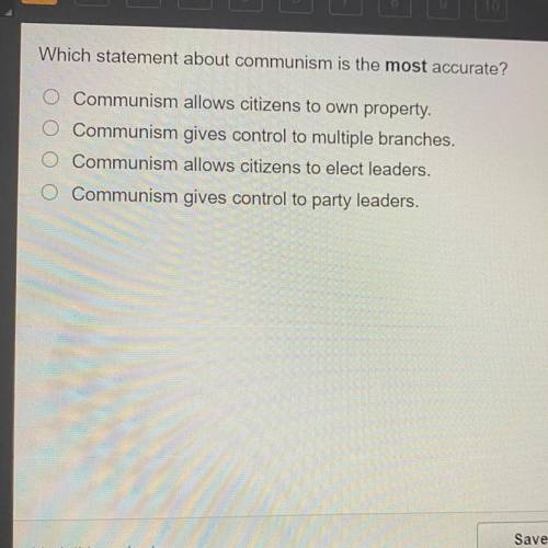 Which statement about communism is the most accurate?