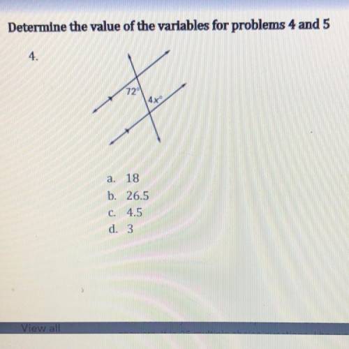 Help please, solve for x