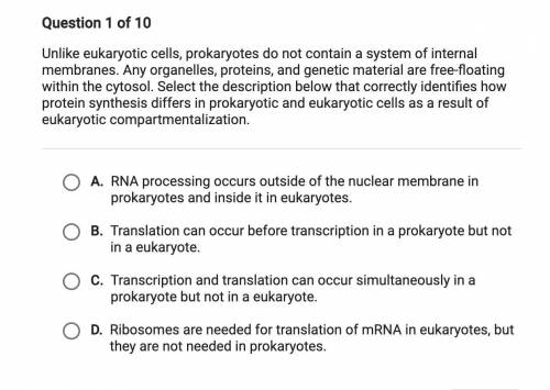 Unlike eukaryotes prokaryotes do not contain a system of internal membranes. Any organelles, protei