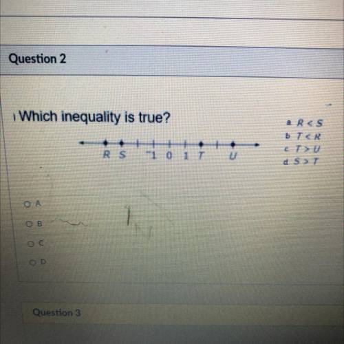 Which inequality is true?
b TCR
d 5 > 1
C