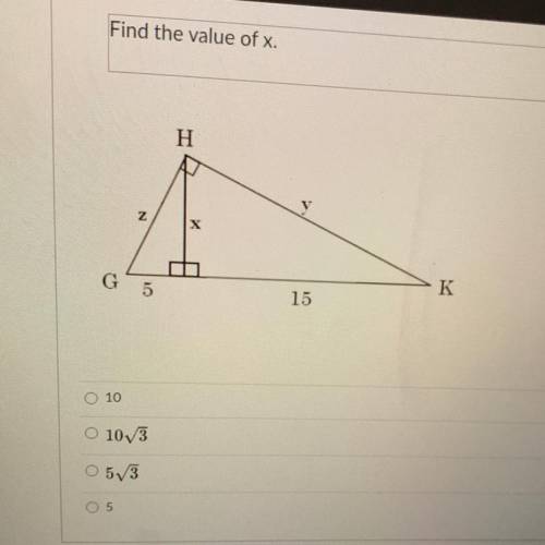 Find the value of x.
help pls
