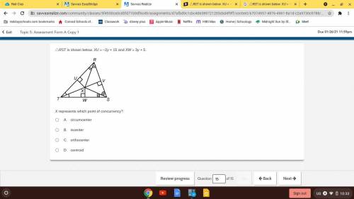 X represents which point of concurrency?
PLEASE HELP ASAP IM IN THE TEST RIGHT NOW
