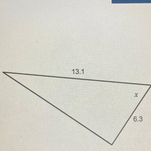 How to solve an angle in a triangle with two sides given