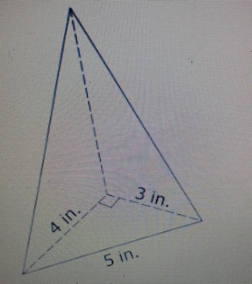 Each slant height is 11 inches. What is the surface area of the pyramid?