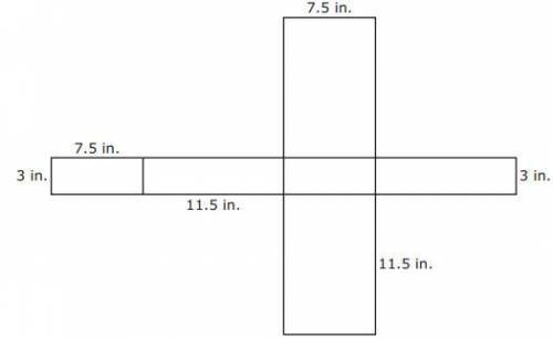 The net of a rectangular prism and its dimensions are shown in the diagram.

Area of Rectangle = b