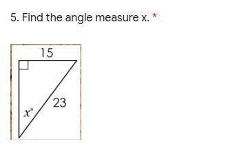 Find the angle measure, x.
