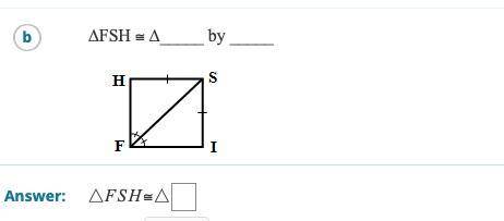 Complete each congruency statement and name the rule you used. If you cannot show the triangles are