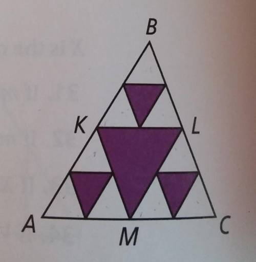 Please help! Tysm! Picture of figure is attached.

Reasoning in the diagram at the right, K, L, an