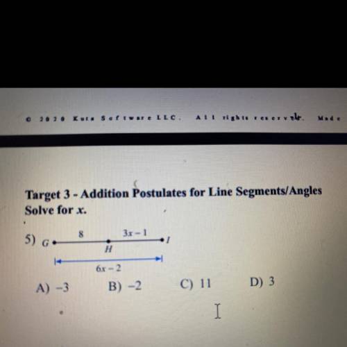 I really need help on this math problem - Addition Postulates for Line Segments/Angles

Solve for