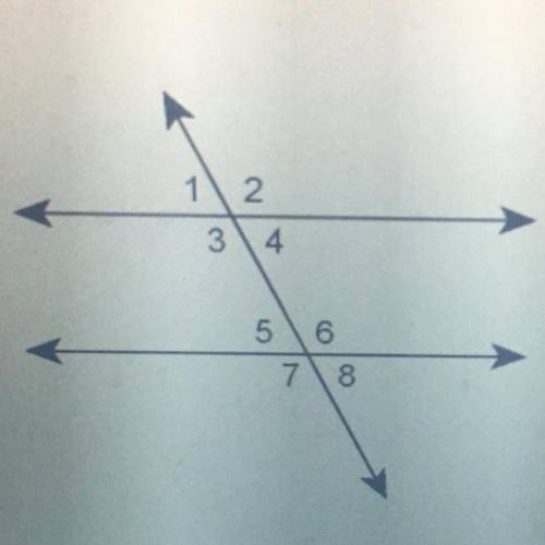 Which pair of angles are corresponding?

<1 and <3
<3 and <4
<1 and <8
<2 and