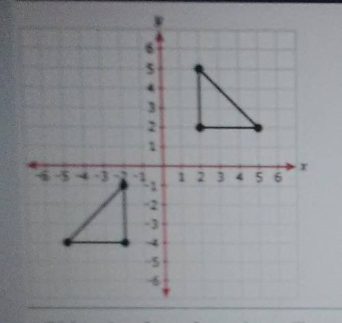 Which series of transformations will move the triangle and quadrant one onto the similar triangle i