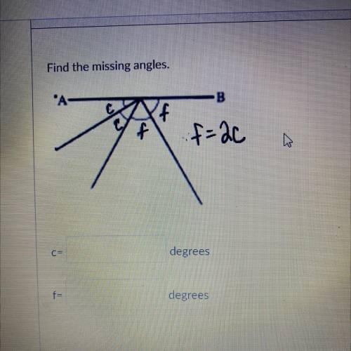 Find the missing angles .