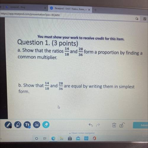 PLEASE HELP!!! You must show your work to receive credit for this item.

Question 1. (3 points)
28