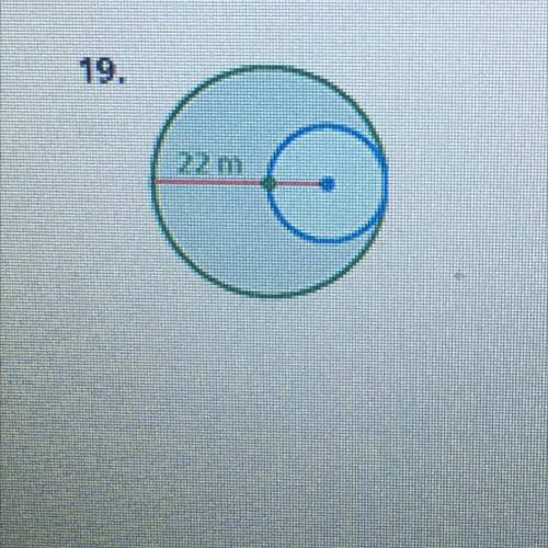 Find the circumferences of both circles