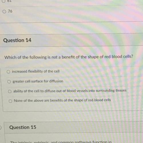Which of the following is not a benefit of the shape of red blood cells?