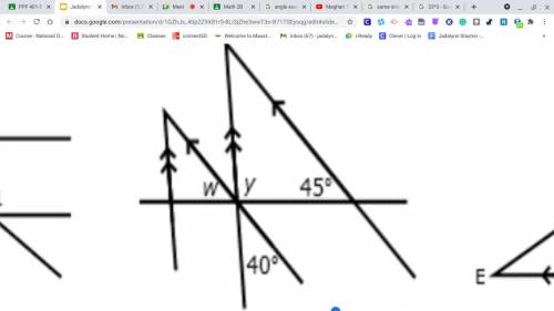 I will give brainliest! What degree is angle W, and angle Y? (Picture below)