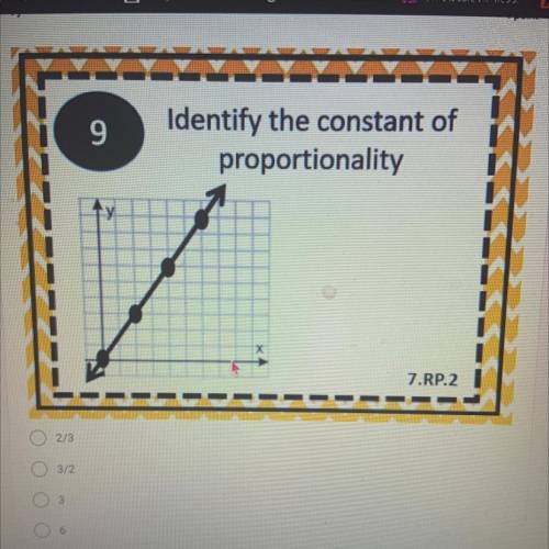 Identify the constant of proportionality