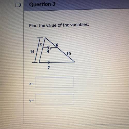 What are the variables for X and Y